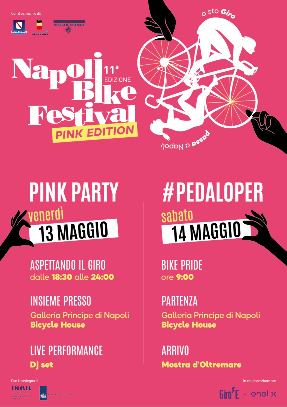 Al momento stai visualizzando NAPOLI BIKE FESTIVAL PINK EDITION 13/14 MAGGIO